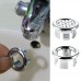 Bathroom Sink Basin Chrome Trim Overflow Hole Round Cover Silver  Suitable for All Types of Ceramic Pots Overflow Ring Generic On the Market(1#) - B07FYBQFF8